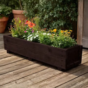 117cm Pine Wooden Planter Flower Trough